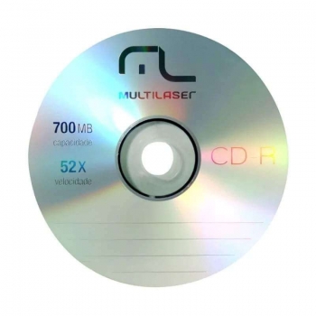 CD-R 700 MB 80 MIN.52 X PINO CD051 UNID.MULTILASER